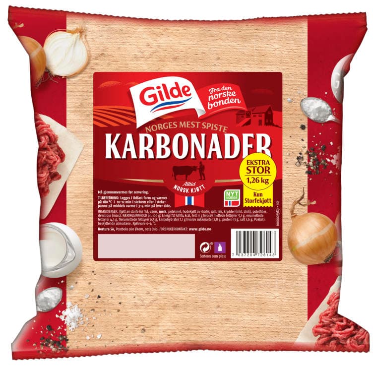 Karbonader 1,26kg Gilde